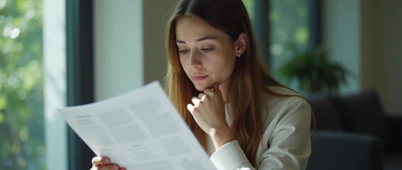 A contemplative individual reflecting on change management training materials, captured in a serene setting filled with natural light and negative space to amplify their focus and contemplation.