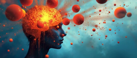 An engaging artistic impression that employs brainstorming techniques for business missions, blending abstract elements to stimulate creativity while providing ample copy space for key ideas.