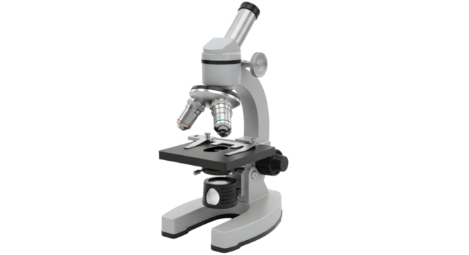 A scientific laboratory microscope is a precision instrument used to magnify extremely small objects, revealing intricate details invisible to the naked eye