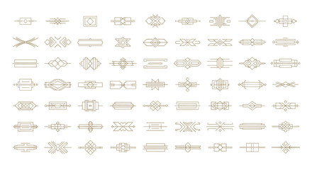 Collection of elegant dividers and separators on, perfect for adding a touch of sophistication to your design