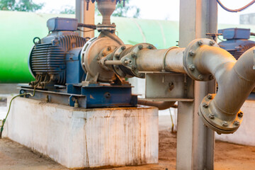 Industrial Water Pump System Plumbing and Machinery