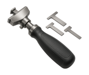 Durable piston ring groove cleaner with interchangeable blades for diesel engine care.