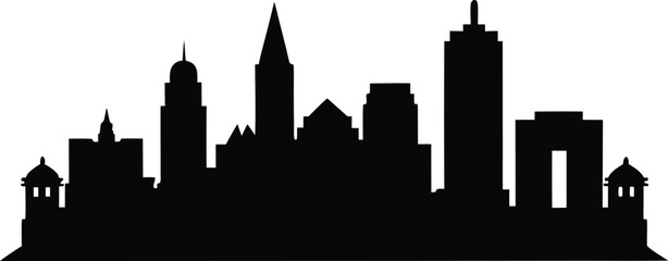 Fototapeta premium LOUISVILLE Kentucky SKYLINE City Silhouette Vector, Louisville city skyline silhouette, Louisville Kentucky Skyline. Silhouette City Design Vector Illustration