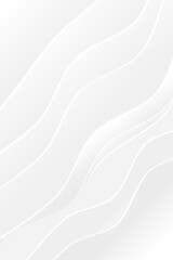 Modern abstract vector with smooth white and gray waves. Layered design adds depth and flow—perfect for presentations, websites, branding, and corporate visuals.