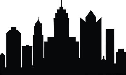 Obraz premium Charlotte skyline horizontal banner. Black and white silhouette of Charlotte, North Carolina Vector. Charlotte North Carolina Skyline Vector Silhouette Illustration
