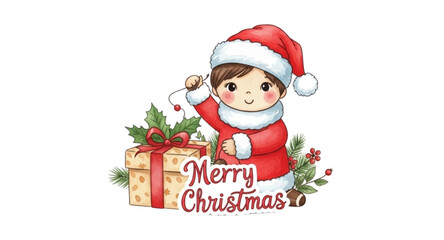 santa claus with gifts