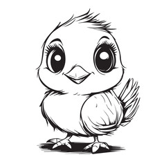 funny cartoon chick