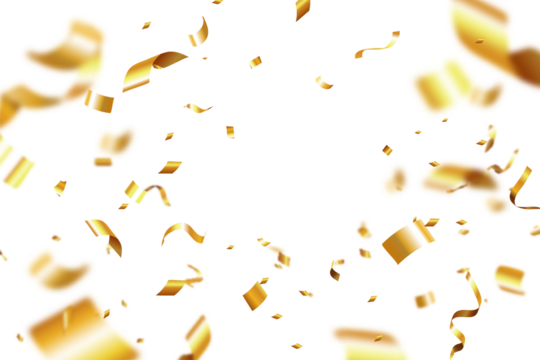 gold ribbon splash background