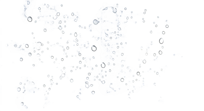 Clear fresh water droplets and splash pattern isolated on white background for texture