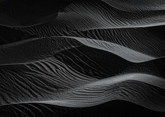 abstract black sand texture magnetic iron coal dark ironsand wavy pattern background