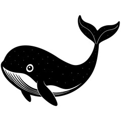 A black silhouette of a majestic eagle in flight isolated on white background silhouette