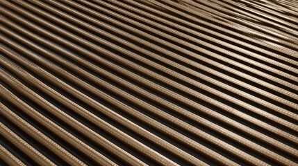 Obraz premium directional. Bronze surface with brushed texture, highlighted by warm lighting in a detailed close-up. safety posters. 