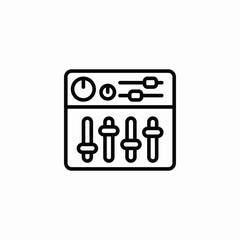sound mixer controls icon sign vector