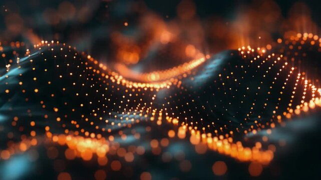 Abstract Tech Background: Digital background perfect for tech operations, neural networks, AI, data transmission, and encryption, Generative AI Videos.