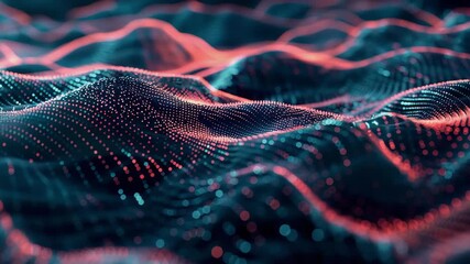 Abstract Tech Background: Digital background perfect for tech operations, neural networks, AI, data transmission, and encryption, Generative AI Videos. - Powered by Adobe