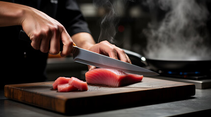 chef preparing food in the kitchen