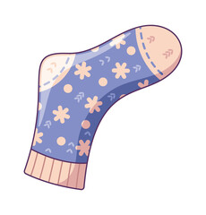 Winter snow Christmas sock pattern