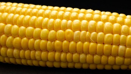 Close-up of Fresh Yellow Corn on the Cob