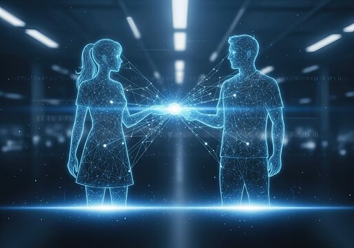 Futuristic Gender Equality &mdash; Digital Diversity and Inclusion Concept
