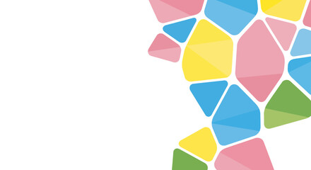 Obraz premium Playful polygonal design with vibrant pastel hues perfect for artistic projects and innovative