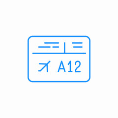 aiport departure signs icon sign vector