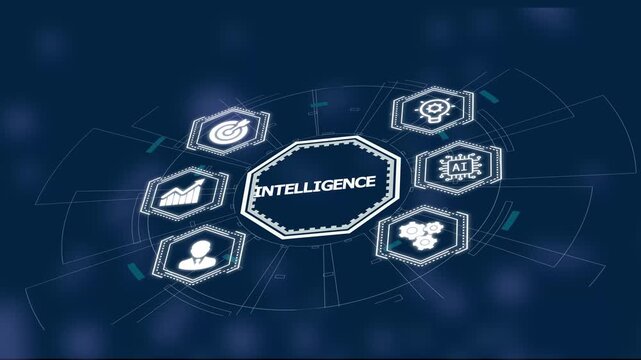 Intelligence and Digital Innovation Concept. AI-Powered Analytics and Smart Technology Driving Business Strategy, Decision-Making, Performance, Profitability, and Organizational Success.