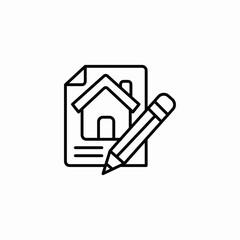 property document edit icon sign vector