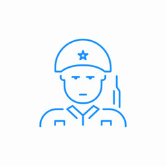 soldier army icon sign vector