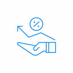 statistics care icon sign vector