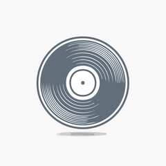 Vintage Vinyl Record Grooves Embodying Music Nostalgia and Timeless Sound Art