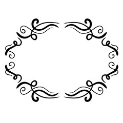 Beautiful ornament silhouette