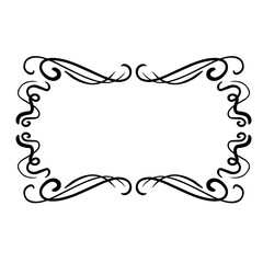 Romantic frame silhouette