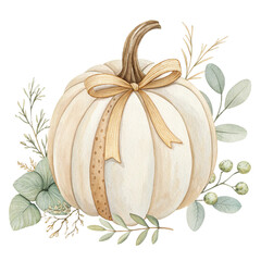 Cozy Fall Pumpkin PNG Clipart, Transparent Background | Autumn Watercolor Pumpkins for Halloween Stickers, Thanksgiving Sublimation & Digital Art Prints