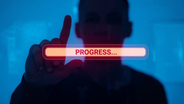 Achieving goals with ongoing progress a concept for business and personal growth, visualizing dedication, focus, and the journey toward success