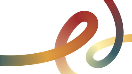 Obraz premium Abstract colorful gradient swirl on transparency background, creating dynamic and modern design