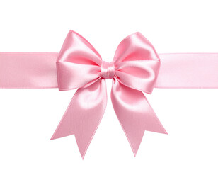 Schleifenband in pink, transparenter Hintergrund, png