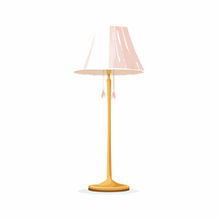 Obraz premium Schlichte Stehlampe mit Stoffschirm