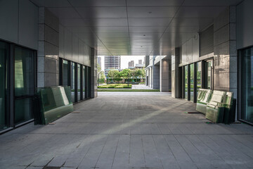 Tranquil Passageway: A Glimpse into Modern Architectural Design and Landscape Harmony