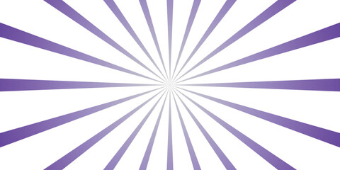 Purple sunburst radial background with gradient lines emanating from the center on a white background