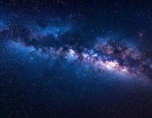 Fototapeta premium A stunning capture of a vast, vibrant, and cosmic nebula, filled with stardust