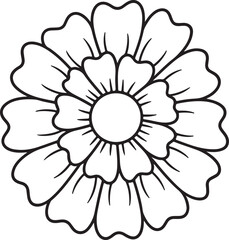 vector illustration of a flower