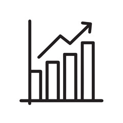Business Growth Chart Vector &ndash; Increasing Bar Graph Icon