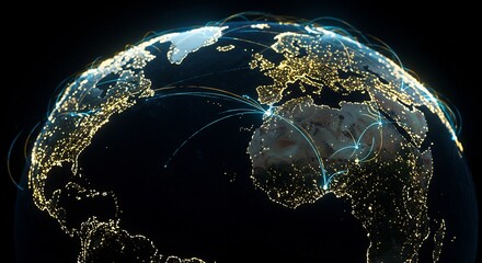 Global Financial Data Network Visualization