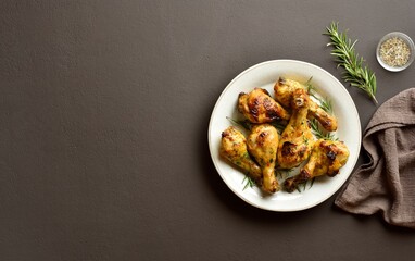 Baked chicken drumsticks