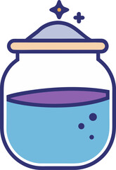 Magic Pixie Dust Bottle Vector Illustration