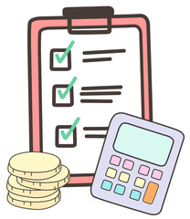 calculator and money