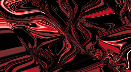 Red Abstract liquify,liquid background Gradient Color Blur Abstract Art	 design with swirling color illustration