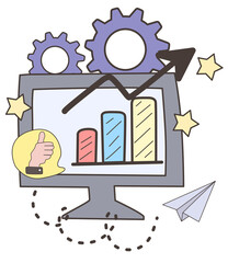 business man with gear