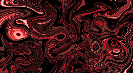 Red Abstract liquify,liquid background Gradient Color Blur Abstract Art	 design with swirling color illustration