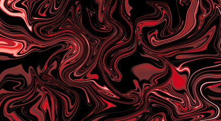 Red Abstract liquify,liquid background Gradient Color Blur Abstract Art	 design with swirling color illustration